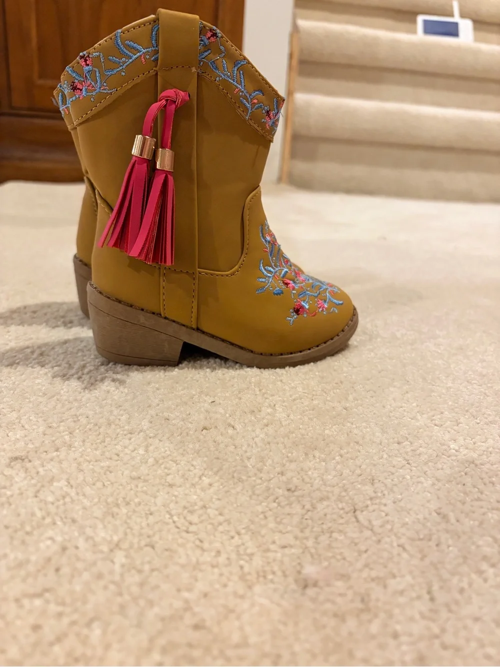 Brown Leather Shoes - Tan Accents